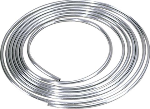 Allstar Performance Aluminum Fuel Lines ALL40186 Tubing, Aluminum, Natural, 5/8 in. x 25 ft., Each