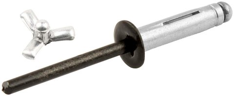 Allstar Performance Tri-Fold Rivets ALL18082 Blind Rivet, Tri-Fold, Aluminum, Black, 3/16 in. Diameter, 0.125 to 0.375 in. Range, Set of 250