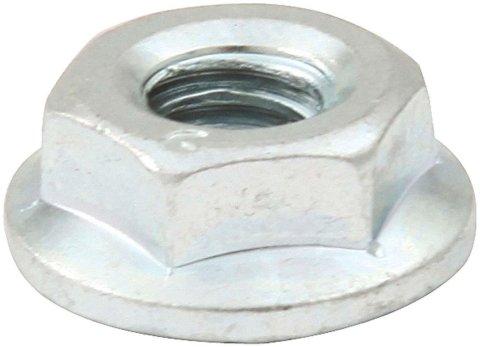 Allstar Performance Spin Lock Nuts ALL18557 Nuts, 1/4-20 in. Thread, 7/16 in. Wrench, Steel, Silver, Set of 10