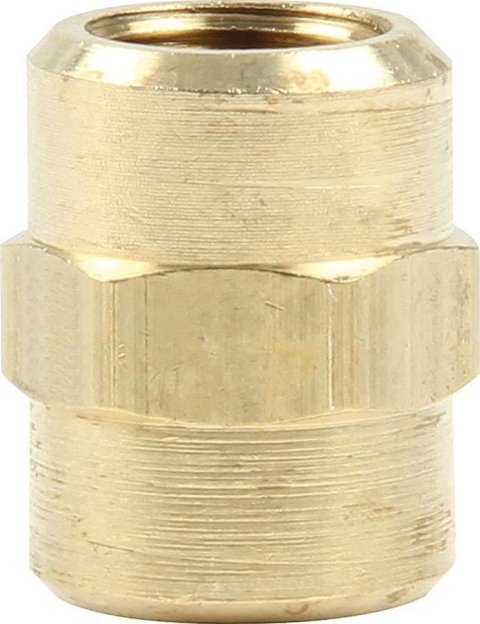 Allstar Performance 1/8 in. NPT Female Union Fittings ALL50185 Fitting, Coupler, Union, to NPT, Straight, Brass, Natural, NPT, NPT, Set of 4
