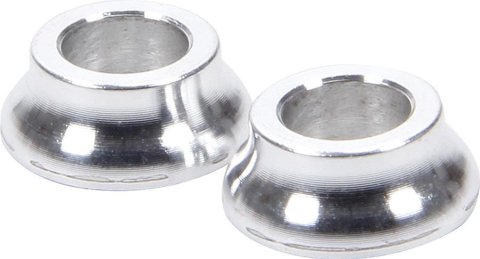 Allstar Performance Tapered Spacers ALL18706 Spacers, Aluminum, 0.475 in. to 0.625 in. Outside Diameter, 0.313 in. Inside Diameter, 0.250 in. Length, Pair