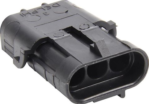 Allstar Performance Weatherpack Connectors ALL76293 Housing, Connector Replacement Part, 3-pin Male Shroud, Each