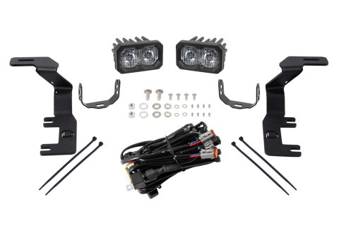 Diode Dynamics - Light Bars, Pods and Fog Lights for 2015-2022 CANYON, 2015-2021 COLORADO DD6650 LED Light, Stage Series 2in LED Ditch Kit Colorado/Canyon Sport White Combo