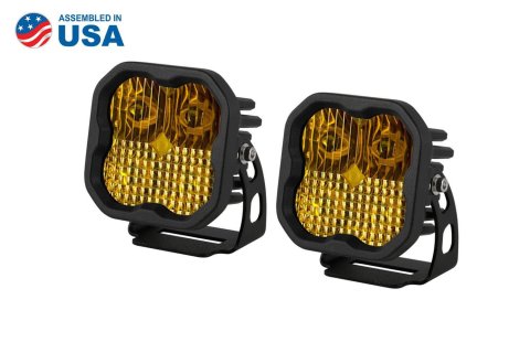 Diode Dynamics Light Bars, Pods and Fog Lights DD6482P LED Light, SS3 LED Pod Pro Yellow Combo Standard (pair)