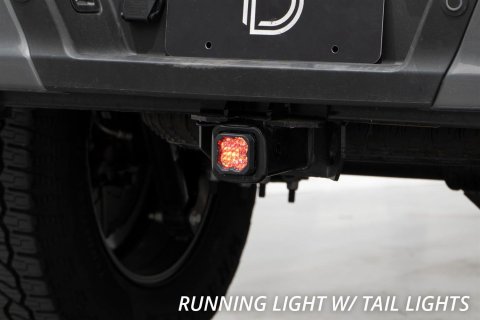 Diode Dynamics - Light Bars, Pods and Fog Lights for 2005-2015 TACOMA DD7647 HitchMount LED Pod Reverse Kit Toyota Tacoma C1R