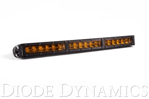 Diode Dynamics Stage Series 2,400 Lumens 18 Inch Light Bar DD5038 LED Single Row Straight Amber Driving Each