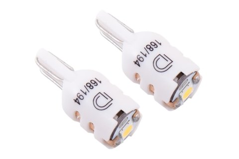 Diode Dynamics HP5 LED Bulbs DD0338P Light Bulbs, HP5, 194 Bulb Style, LED, Cool White, Pair