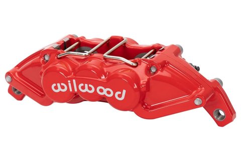 Wilwood UTV4 Calipers 120-16571-RD Brake Caliper, UTV4, Aluminum, Red, Logo, 4-piston, Each