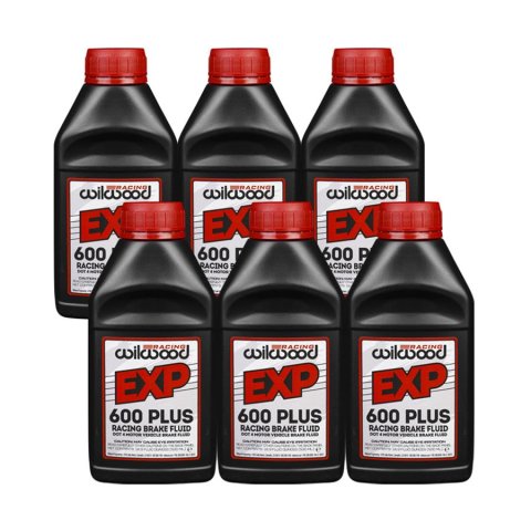 Wilwood EXP 600 Plus Super High-Temp Racing Brake Fluid 290-8478 Fluid, Plus, DOT 4, 16.9 Ounces, Set of 6