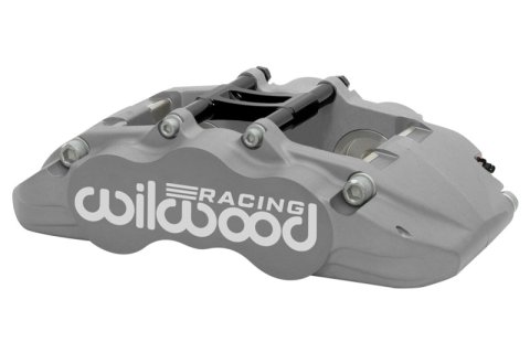 Wilwood Grand National GN4R Brake Calipers 120-16528 Caliper, Radial Mount, Aluminum, Gray Anodized, 4-piston, Right Side, Each