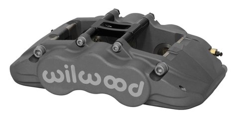 Wilwood Grand National GN6R Radial Mount Brake Calipers 120-13949 Caliper, GN6R, 6-Piston, Aluminum, Gray Anodized, 0.38 in. Rotor, Left Side, Each