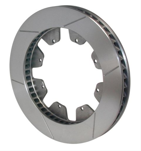 Wilwood GT Series Curved Vane Rotors 160-11839-B Brake Rotor, Series, Directional Vane, Slotted Surface, Carbon Iron, 12.190 in. O.D., Passenger Side, Each