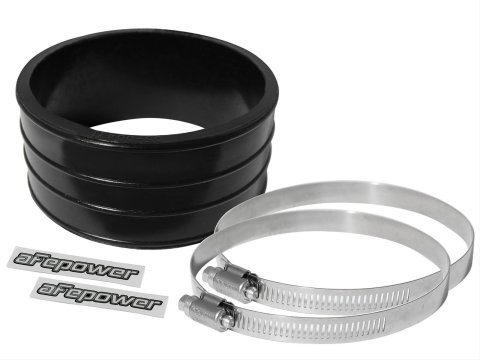 aFe Tubing Couplers 59-00024 Couplers, Straight, Polyurethane, Black, 4.00 in. Inlet/Outlet Diameter, 2.00 in. Length, Each