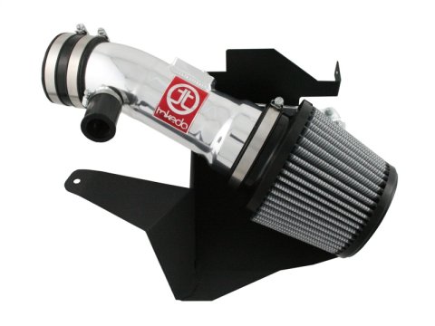 aFe Takeda Stage 2 Pro Dry S Short Ram Air Intake Systems TR-3010P Kit, S, Ram, Clear Anodized Aluminum Tube, Synthetic Filter, Gray, for Nissan, 3.5L, Kit