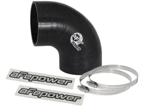 aFe Tubing Couplers 59-00064 Couplers, 90 degree Elbow, Silicone, Black, 3.00 in. Inlet/Outlet Diameter, 3.00 in. Length, Each