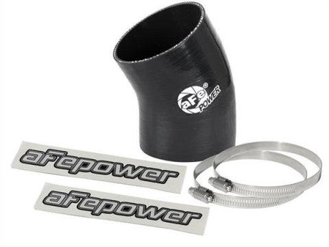 aFe Tubing Couplers 59-00096 Couplers, 30 degree Elbow, Silicone, Black, 3.00 in. Inlet/Outlet Diameter, Each
