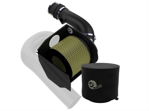 aFe Magnum Force Stage 2 Pro GUARD 7 Air Intake Systems 54-13012G Kit, 7, Polyethylene Tube, Black, Cotton/Synthetic Blend Filter, Gold, for Nissan, Kit