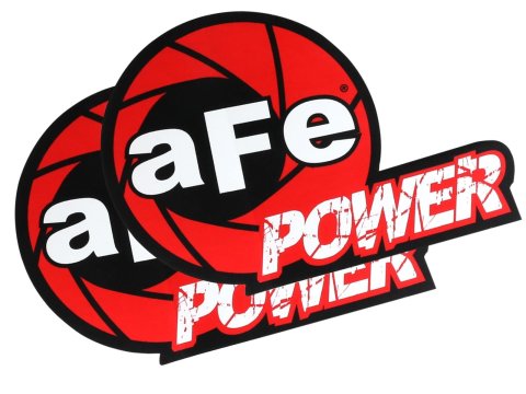 aFe Decals 40-10189-MA Decal, AFE Power, Black/White/Red, 2.50 in. x 3 in., Vinyl, Adhesive, Pair
