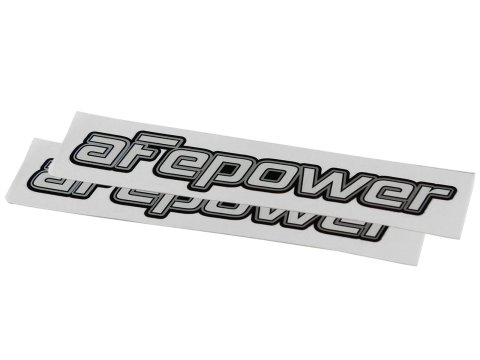 AFE Power Decals and Stickers 40-10144-MA aFe POWER Brushed-Silver Mylar Decal (Pair)