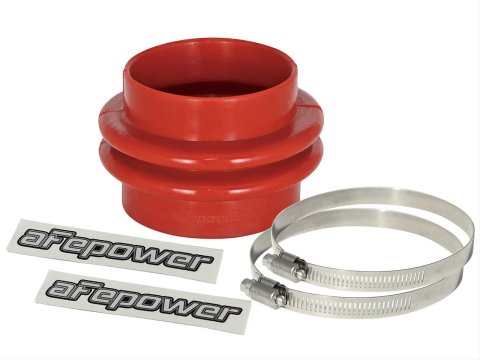 aFe Tubing Couplers 59-00049 Couplers, Straight, Silicone, Red, 3.13 in. Inlet/3.00 in. Outlet Diameter, 3.00 in. Length, Each