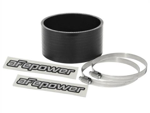aFe Tubing Couplers 59-00087 Couplers, Straight, Silicone, Black, 3.50 in. Inlet/Outlet Diameter, 2.00 in. Length, Each