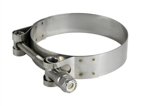 aFe Stainless Steel Hose Clamps 59-01024 Clamps, T-bolt Style, Steel, Natural, 2.813 in. to 3.125 in. O.D., Each
