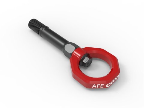 AFE Power - Tow Hooks and Covers for 2009-2020 370Z, 2023-2025 Z 450-712001-R aFe CONTROL Front Hook Red Nissan 2023 V6-3.0L (tt)