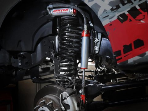 aFe Control Sway-A-Way Shocks for 2017-2024 F-250 SUPER DUTY, F-350 DUTY - 301-5600-16 and Struts, Sway-A-Way, 2.5 in. Diameter Shock, Remote Reservoir, 4-6.00 in. Lift, Front, Ford, Pair