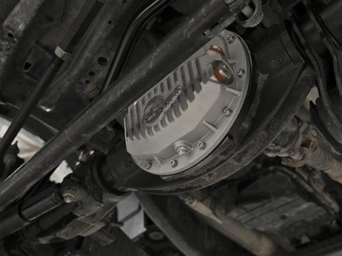 aFe Street Series 12 Bolt AAM 9.25 Inch Differential Cover 46-70400 Rear Raw w/ Machined Fins