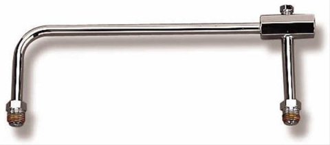 Holley Fuel Lines 34-150 Lines, Chrome, Steel, Holley, 4150, 5/8 in. x 18 inverted flare Inlet and outlets, Kit