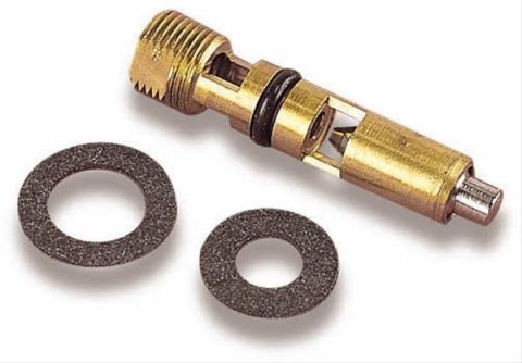 Holley Needle and Seat Assemblies 6-519-2 Carburetor Seats, Holley, Inlet Needle, Steel, Adjustable, 0.150 in. Seat, Center Hung Float, Gaskets, for 750 cfm or Larger Carb, Pair