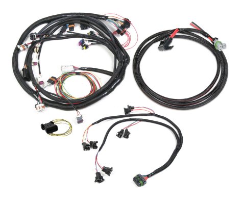 Holley EFI Systems Wiring Harnesses 558-504 Fuel Injection System Harnesses, EFI, Universal, V8 MPFI Harness, with Main, Power, Bosch Injector Harnesses, for HP, Dominator ECU, Kit