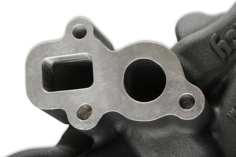 Holley Cooling Manifolds 97-251 Water Pump Housings, GM, Gen V, LT4, Dry System, Water Pump Manifold/Bracket, Aluminum, Satin Finish, with Complete Accessory Drive System, Each