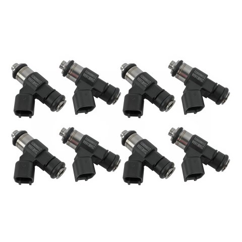 Holley EFI Terminator X Fuel Injectors 522-108X Injectors, X, 100 lbs/hr, USCAR Plug, EV6 Body, 12V Saturated, 1.85 in. Seat Height, High Impedance, 8-piece, Set