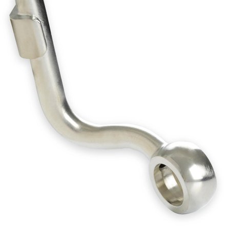 Holley Power Steering Hard Lines 198-240 Hoses and Lines, Steering, Hardline, -6 AN Hose, Steel, Zinc Plated, Mounting Bracket, Banjo Fitting, Crush Washers, Each