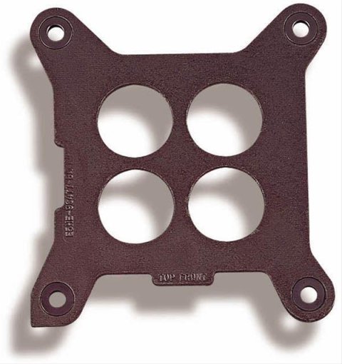 Holley Carburetor Base Plate Gaskets 108-58 Gaskets, Plate, Mounting, 4-Barrel, Square Bore, 4-Hole, 0.204 in. Thick, Fiber Material, Model 4150, 4160, 4180, Each