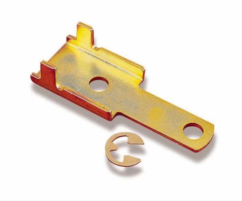 Holley Transmission Kickdown Lever Extensions 20-41 Throttle Cable Brackets, Transmission, Kickdown, Extension, Steel, Gold Finish, 4-Barrel conversion, Ford, Each