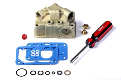 Holley Quick-Change Jet Kits 34-25 Fuel Bowls, Quick Change Jet, Conversion, Primary Side, Center Hung, Dichromate, Plugs, O-rings, Gaskets, Change Tool, for 4150, 4160, Kit