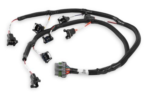 Holley Replacement Fuel Injector Wiring Harnesses 558-213 Injection System Harnesses, EFI, Replacement, Ford V8, Evenly Spaced, Harness, Bosch/Jetronic, for HP, Dominator EFI, Each