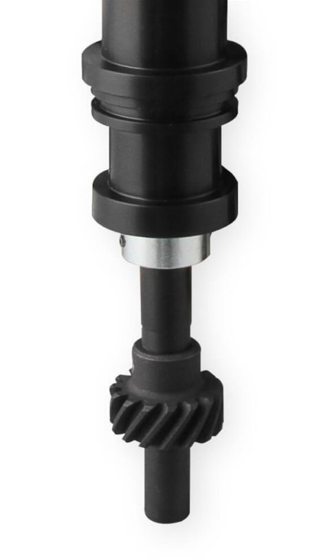 Holley EFI Dual-Sync Distributors 565-201BK Distributors, EFI, Dual-Sync, Hall Effect, Computer-controlled Advance, Male/HEI, Black Cap, Steel Gear, Black Housing, Ford, 5.8L, Each
