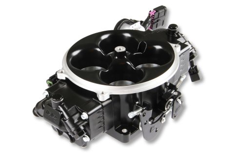 Holley Terminator X Stealth 4500 EFI Throttle Bodies 534-302 Bodies, X, EFI, Cable Actuation, Eight Injectors, 100 lb/hr, Cast Aluminum, Black Finish, with Sensors, Each