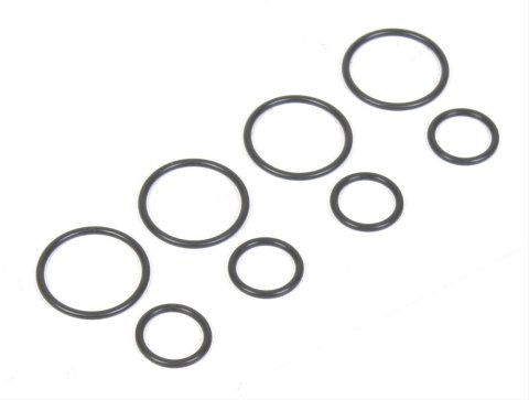 Holley Fuel Injector O-Ring Seals 508-19 O-ring Seals, Injector, Replacement, Rubber, Delphi Style, 8-piece, Set
