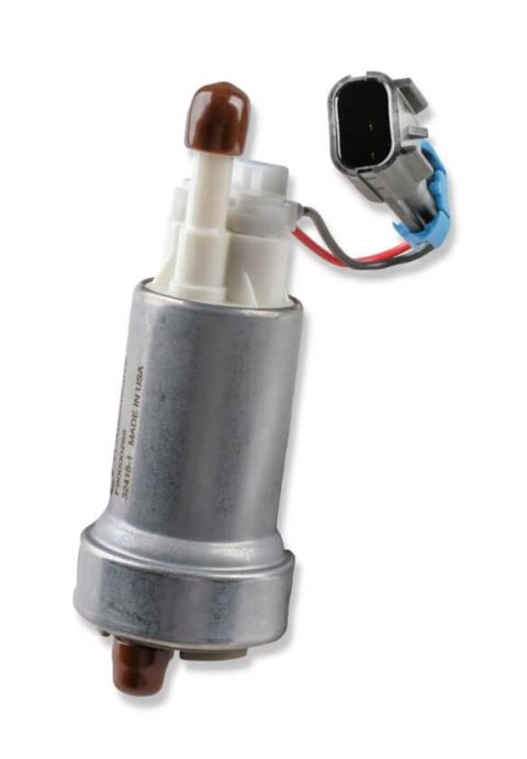 Holley Electric In-Tank Fuel Pumps 12-963 Pumps, Electric, In-Tank, 470 lph, 60 psi, 12V, Hose Barb Attachments, Wire Harness, Universal, Each
