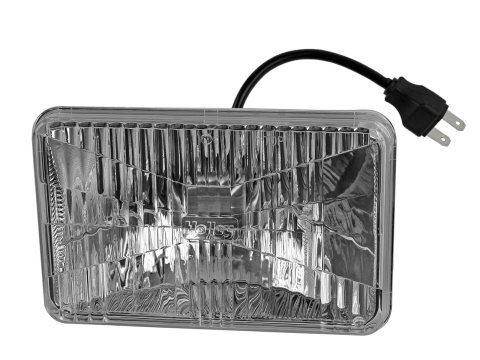 Holley RetroBright LED Headlights LFRB121 Headlight Conversion, RetroBright, Style, Sealed Beam, Rectangular, 4 in. x 6 in. Housing, Classic White, High Beam Only, 3,000K Bulb, Each