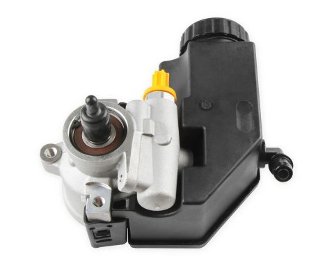 Holley LS Engine Power Steering Pumps 198-101 Pumps, GM Type 2, Saginaw TC, 0.625 in. Inlet, M16 x 1.5 Outlet, Reservior, Standard Volume, Chevy, Corvette, LS, 6.2L, 7.0L, Each