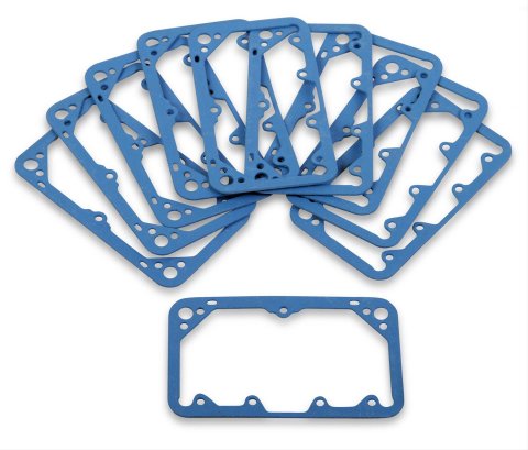 Holley Carburetor Metering Block Gaskets 108-199 Gaskets, Block, Blue, Reusable Fiber, 2-circuit, Dominator, 10-piece, Set