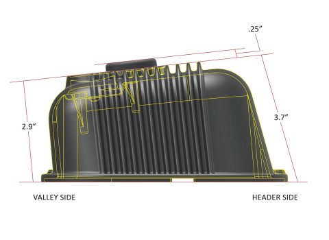 Holley Vintage Series Valve Covers 241-302 Covers, Series, Perimeter Bolt, Logo, Cast Aluminum, Black Satin, Baffled, Chevrolet, Gen V, VI, Mark IV, 396-454ci, Pair