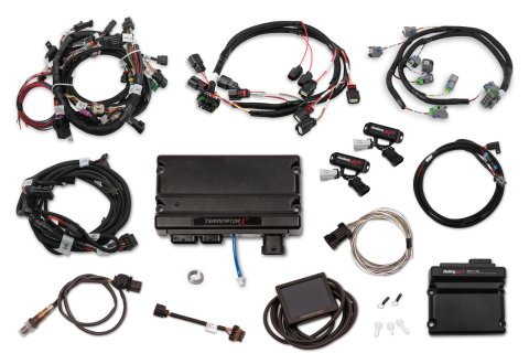 Holley Terminator X Engine Management Systems 550-1211 Systems, X, Up to 8-EV6 Injectors, 8-Coils, Analog Input, O2 Sensor, Plug-and-Play, 3.5 in. Controller, Ford, 5.0L, Kit