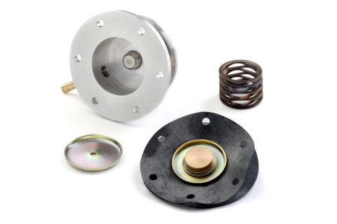 Holley Adjustable Fuel Injection Regulators 512-501 Pressure Regulators, Stock Replacement, Adjustable, 35-65 psi, Billet Aluminum, Clear Coat, Spring, Diaphragm, Chevy, Chevy, Pontiac, 5.0L, Each