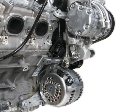 Holley Mid-Mount Complete Accessory Systems 20-220 Drive Systems, LT Mid-Mount, Wet Sump, Serpentine, Alternator, Water Pump, Power Steering, A/C, Natural Finish, Chevy, Gen V, 6.2L, Kit